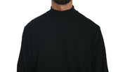 MILA SCHÖN Elegant Black Virgin Wool Pullover Sweater