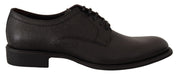 Dolce & Gabbana Black Leather Lace Up Mens Formal Derby Shoes