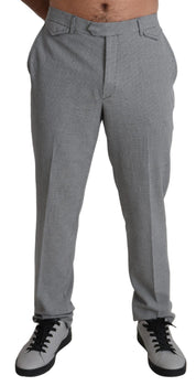 BENCIVENGA Elegant Checkered Wool Formal Trousers