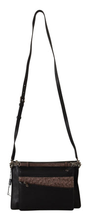 Dolce & Gabbana Elegant Black Leather Sling Shoulder Bag