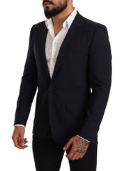 Dolce & Gabbana Elegant Navy Martini Blazer by Renowned Tailors