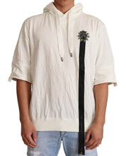 Dolce & Gabbana White Hooded Limited Edition Sweater