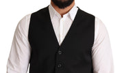 Dolce & Gabbana Elegant Black Formal Dress Vest