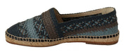 Dolce & Gabbana Elegant Woven Leather Espadrilles