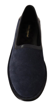 Dolce & Gabbana Elegant Perforated Leather Loafers