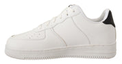 SIGNS Chic White Leather Low Top Sneakers