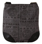 WAYFARER Gray Printed Logo Shoulder Crossbody Purse Bag