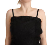 La Maison du Couturier Black Spaghetti Strap Jumpsuit Dress