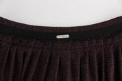 GF Ferre Purple Short Flannel Skirt