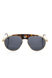 Frankie Morello Brown Metallic Sunglass for Men