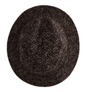 Dolce & Gabbana Gray Melange Blended Textured Tweed Hat