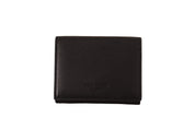 Dolce & Gabbana Elegant Black Leather Trifold Multi Kit