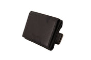 Dolce & Gabbana Elegant Black Leather Trifold Multi Kit