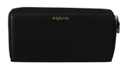 Dolce & Gabbana Elegant Black Leather Continental Wallet