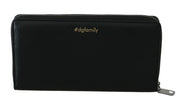 Dolce & Gabbana Elegant Black Leather Zip Wallet