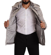 Dolce & Gabbana Elegant Lightweight Gray Windbreaker Jacket