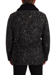 Dolce & Gabbana Chic Double Breasted Wool Blend Overcoat