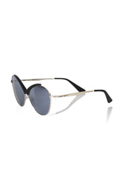 Frankie Morello Black Metallic Women Sunglasses