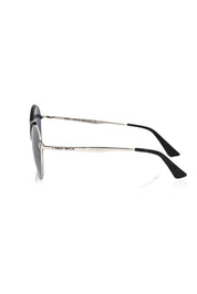 Frankie Morello Black Metallic Women Sunglasses