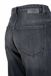 Yes Zee Black Cotton Women's High-Waisted Jeans