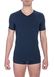 Bikkembergs Blue Cotton Men T-Shirt