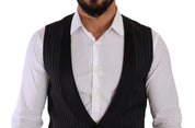 Dolce & Gabbana Elegant Striped Formal Dress Vest