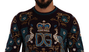 Dolce & Gabbana Elegant Bordeaux Cashmere Crewneck Sweater