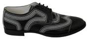 Dolce & Gabbana Elegant Black and White Derby Shoes