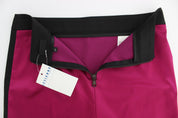Exte Pink Black Above Knees Cotton Stretch Skirt