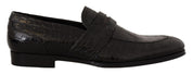 Dolce & Gabbana Elegant Crocodile Leather Moccasin Shoes