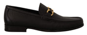 Salvatore Ferragamo Elegant Black Calf Leather Loafers