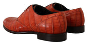 Dolce & Gabbana Orange Exotic Leather Dress Derby Shoes