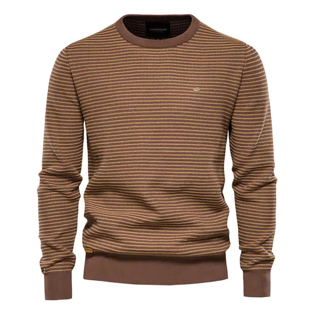 Men's Long Sleeve Sweater: Cotton Cloud