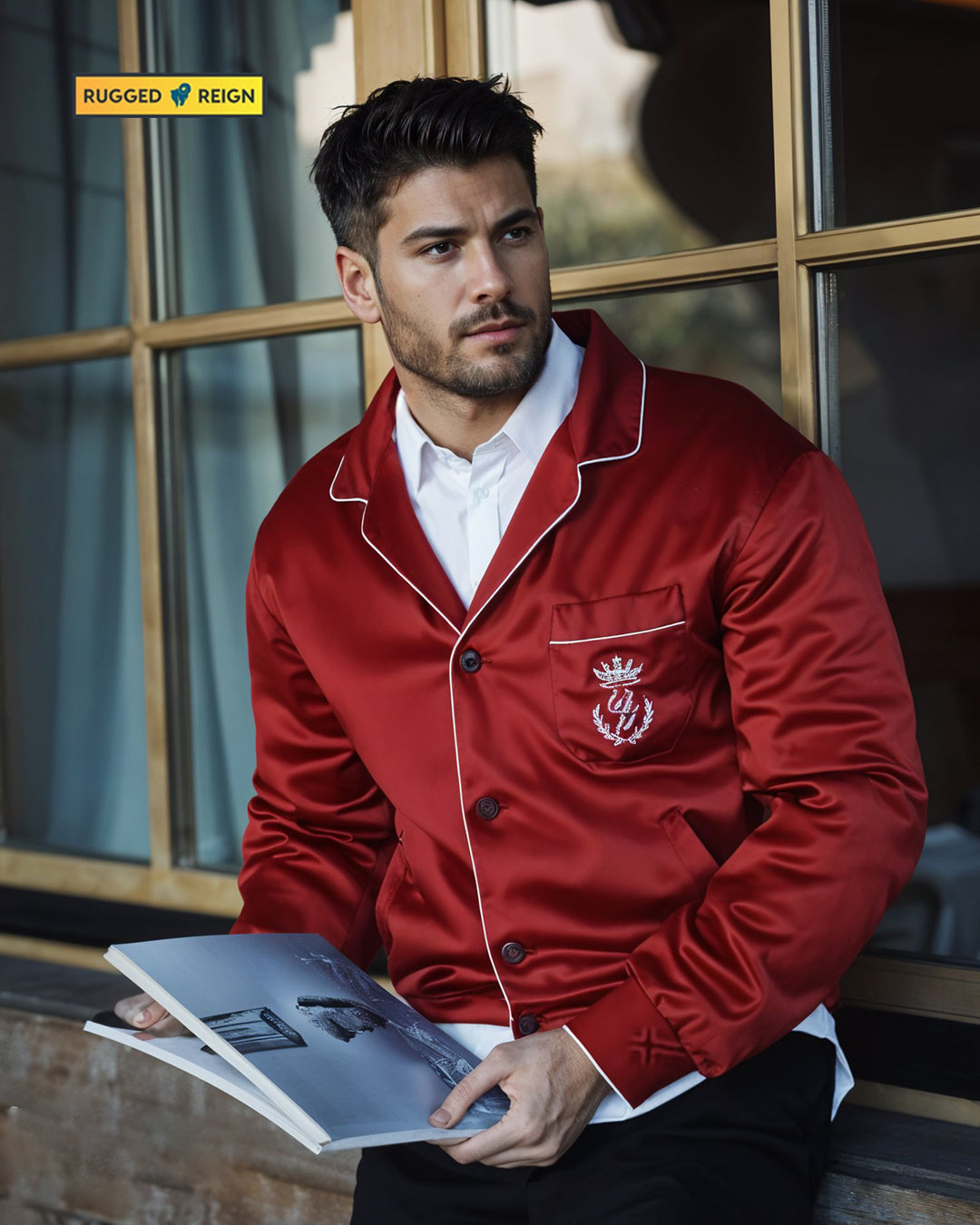 Dolce & Gabbana® Red Bomber Jacket Men