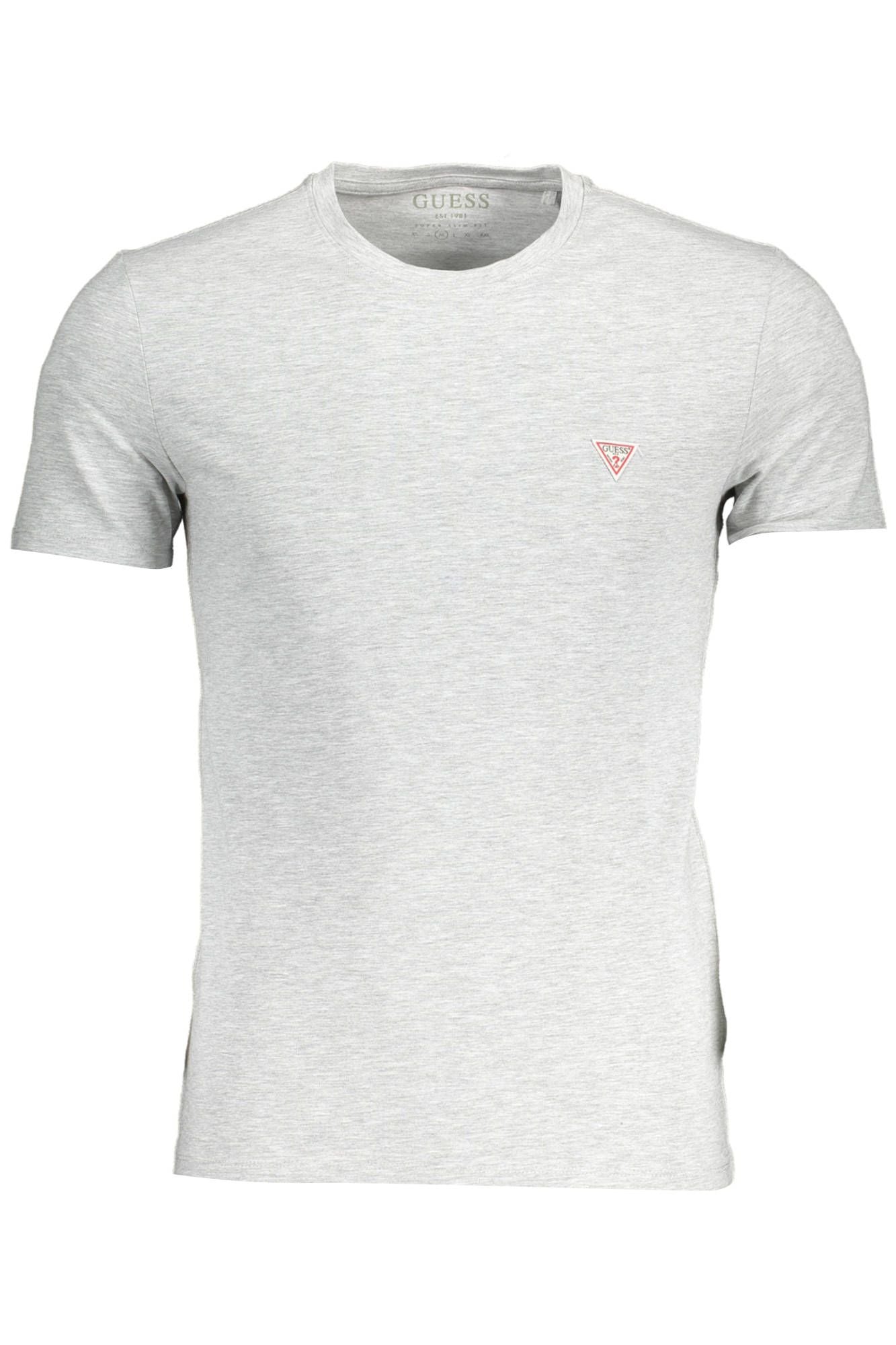 Guess Jeans Gray Cotton Men T-Shirt