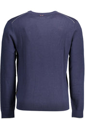 Napapijri Blue Wool Men Sweater