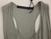 Comeforbreakfast Gray Viscose Tank Top Shirt Blouse