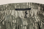 Comeforbreakfast Gray Mini Short A-Line Skirt