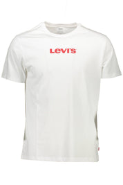 Levi's White Cotton Men T-Shirt