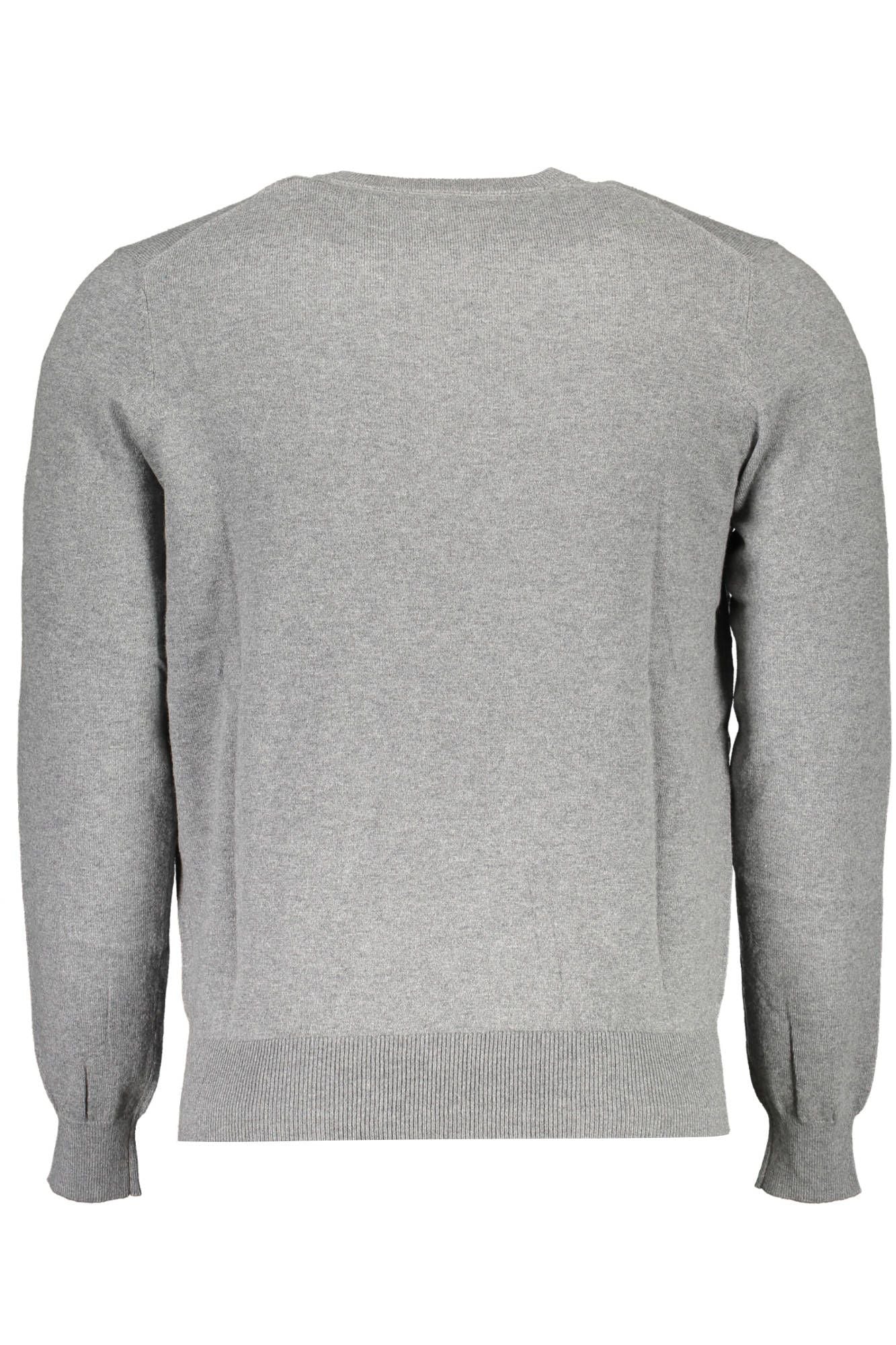 North Sails Gray Cotton Men Sweater