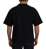 Dolce & Gabbana Elegant Black Cotton Blend Crewneck T-Shirt