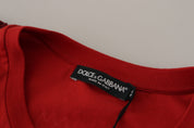 Dolce & Gabbana Red Amor Vincit Omnia Crewneck T-shirt