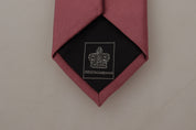 Dolce & Gabbana Elegant Pink Silk Bow Tie