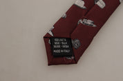 Dolce & Gabbana Maroon Elegance Silk Tie