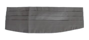 Dolce & Gabbana Elegant Silk Gray Cummerbund