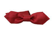 Dolce & Gabbana Elegant Red Silk Bow Tie