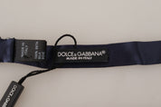 Dolce & Gabbana Elegant Sapphire Silk Bow Tie