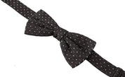 Dolce & Gabbana Elegant Polka Dot Silk Bow Tie