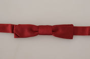 Dolce & Gabbana Elegant Red Silk Bow Tie