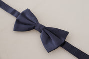 Dolce & Gabbana Stunning Silk Blue Bow Tie